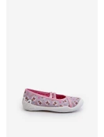 Domácí Lodičky S Pejskem Befado 116Y325 Růžové