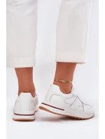 Kožené Dámské Sportovní Boty Tenisky Daniel Lopez Just Dare SS2D4042 Bílé Kožené Dámské Sportovní Boty Tenisky Daniel Lopez Just Dare SS2D4042 Bílé