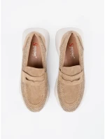 Luxusní dámské polobotky hnědé platforma Luxusní dámské polobotky hnědé platforma