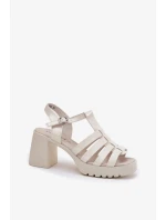 Sandály na podpatku  model 212575 Step in style