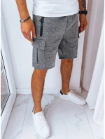 Pánské tmavě šedé teplákové šortky FashionStreet SX2230