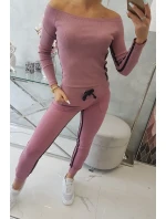 Sada s dvojitými pruhy tmavě růžová