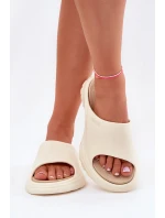 Dámské Pěnové Sandály Big Star RR274A579 Béžové