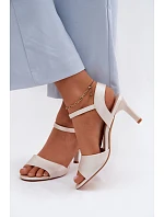 Sandály na podpatku model 228107 Step in style Sandály na podpatku model 228107 Step in style