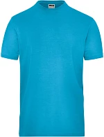 Daiber JN 1802 Pánské pracovní tričko z bio bavlny - Solid 02.1802 turquoise