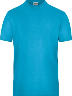 Daiber JN 1802 Pánské pracovní tričko z bio bavlny - Solid 02.1802 turquoise