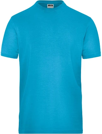 Daiber JN 1802 Pánské pracovní tričko z bio bavlny - Solid 02.1802 turquoise