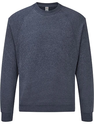 Fruit of the Loom Classic Raglan Sweat Raglánová mikina 16.2216 vintage heather navy Fruit of the Loom Classic Raglan Sweat Raglánová mikina 16.2216 vintage heather navy