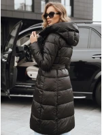 Dámská zimní prošívaná bunda s kapucí černá FashionStreet TY5489 Dámská zimní prošívaná bunda s kapucí černá FashionStreet TY5489