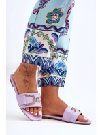 Dámské klasické Žabky s ozdobou fialové Impressive