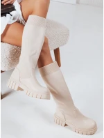 FashionStreet béžové dámské boty ZY1242