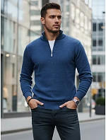 Pánský tmavě modrý svetr FashionStreet WX2340