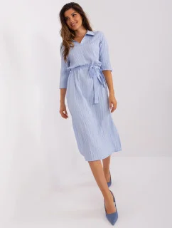 Dámské šaty LK SK 509342-1.51P  Světle modrá - Lakerta