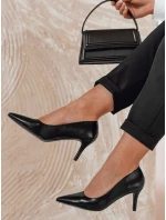 Dámské jehlové boty FEMILONE na středním podpatku černé FashionStreet ZY0735