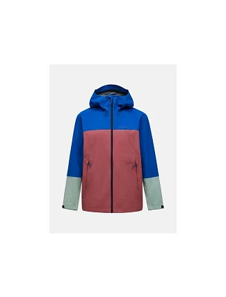 Pánská bunda PEAK PERFORMANCE M Trail Hipe 2.5L Shell Jacket, modrá barva Pánská bunda PEAK PERFORMANCE M Trail Hipe 2.5L Shell Jacket, modrá barva