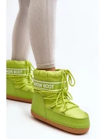 Dámské vázané sněhové boty olivové Soia