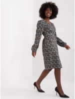 Šaty LK SK 509474 2.55P šedá černá Šaty LK SK 509474 2.55P šedá černá