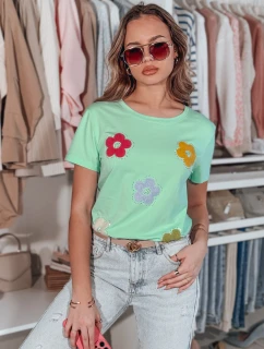 Dámské květinové tričko DAISYLA mint FashionStreet RY2743
