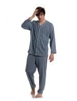 Pánské rozepínací pyžamo Gucio 298 dł/r 3XL Pánské rozepínací pyžamo Gucio 298 dł/r 3XL