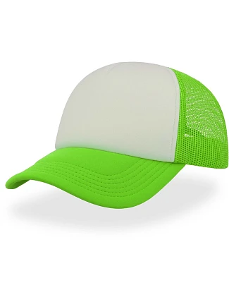 Atlantis Headwear Rapper 5 panelová síťovaná kšiltovka 33.2070 green fluo Atlantis Headwear Rapper 5 panelová síťovaná kšiltovka 33.2070 green fluo