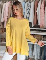 Dámská máslová halenka oversize s přívěskem COMFILA žlutá FashionStreet RY2791