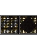 VÁNOČNÍ STROMEK SVĚTLA VENKOVNÍ / VNITŘNÍ SVĚTELNÝ ZÁVĚS 144 VEDL 120X120CM S DÁLKOVÝM OVLÁDÁNÍM TEPLÁ BÍLÁ