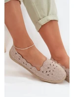 Dámské espadrilky na platformě béžové Naloenma Dámské espadrilky na platformě béžové Naloenma