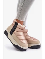 Nízké sněhule na silné podrážce D.Franklin Béžové