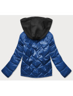 Modro/černá dámská bunda s kapucí (BH2003)