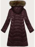 Dámská prošívaná bunda ve vínové bordó barvě pro přechodné období Glakate (LU-2201)