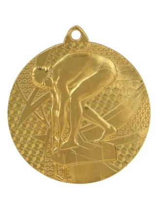 Zlatá medaile - plavání - ocelová medaile