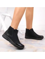 Pohodlné zateplené boty na zip Rieker W RKR555