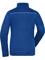 Daiber JN 897 Dámská pracovní pletená fleece bunda - Solid 02.0897 dark royal melange/navy Daiber JN 897 Dámská pracovní pletená fleece bunda - Solid 02.0897 dark royal melange/navy