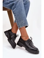 Dámské polobotky z eko kůže černé Adrelle