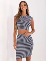 Sada TW KMPL BL DY1021.04P tmavě modrá a bílá Sada TW KMPL BL DY1021.04P tmavě modrá a bílá