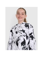 Dívčí mikina s kapucí 4F 4FJRAW25TSWSF2348-90A Dívčí mikina s kapucí 4F 4FJRAW25TSWSF2348-90A