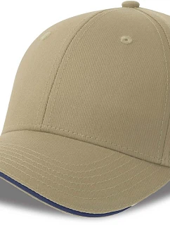 Atlantis Headwear Sport Sandwich-S 6 panelová sandwich kšiltovka 33.0275 khaki/navy