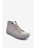 Dámské Tenisky Big Star Vysoké Zateplené Šedé GG274070