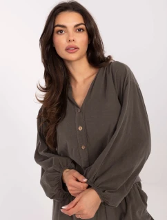 IT KS košile 233607.63 tmavá khaki