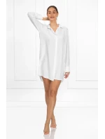 Dámská noční košile Bella White-Gold - Momenti Per Me