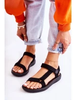 Dámské semišové sportovní sandály Černá Harris