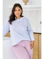 3463 DÁMSKÉ DLOUHÉ PYŽAMO DEBORA 2XL-4XL