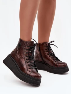 Boty na široké podrážce model 220500 Step in style