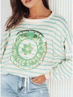 Dámský tyrkysový svetr CANFIER FashionStreet MY2325 Dámský tyrkysový svetr CANFIER FashionStreet MY2325