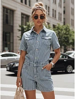 Dámská džínová modrá kombinéza FashionStreet EY2682