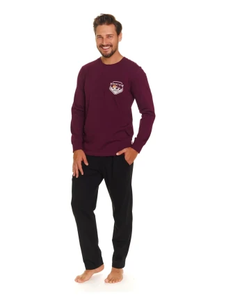 Pánské pyžamo 7139 wine plus - Doctornap Pánské pyžamo 7139 wine plus - Doctornap