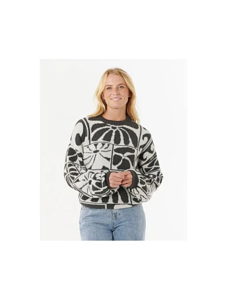 Svetr RIP CURL AOTS-TY WILLIAMS JACQUARD CREW, černý Svetr RIP CURL AOTS-TY WILLIAMS JACQUARD CREW, černý