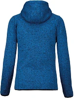 Kariban ProAct PA 366 Dámská pletená fleecová bunda s kapucí 20.P366 light royal blue melange