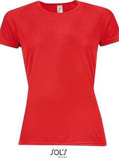 SOL'S Sporty Women Dámské raglánové sportovní tričko 25.1159 red