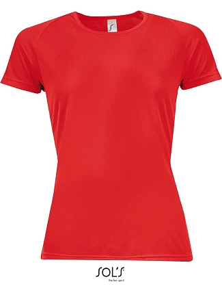 SOL'S Sporty Women Dámské raglánové sportovní tričko 25.1159 red